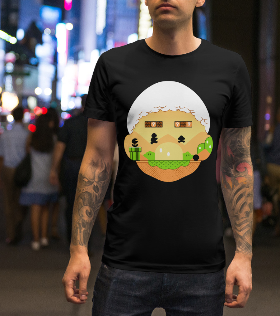 Retro World Pixel Platform Adventure Jumper T-Shirt