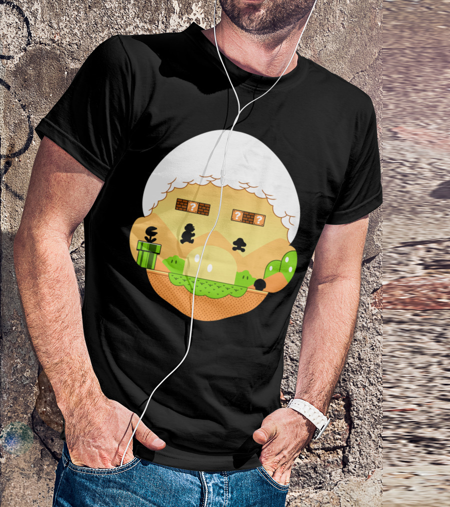 Retro World Pixel Platform Adventure Jumper T-Shirt