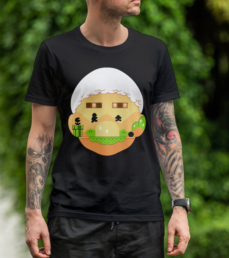 Retro World Pixel Platform Adventure Jumper T-Shirt