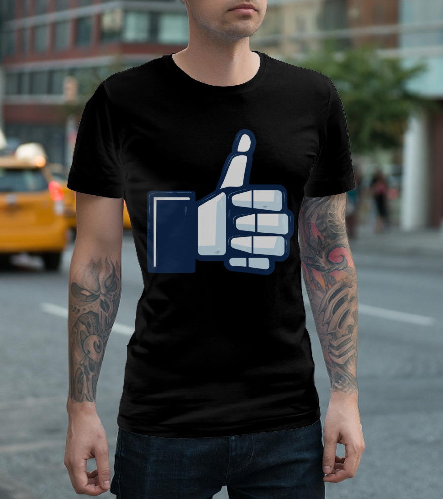 Thumbs Up Skeleton Like T-Shirt