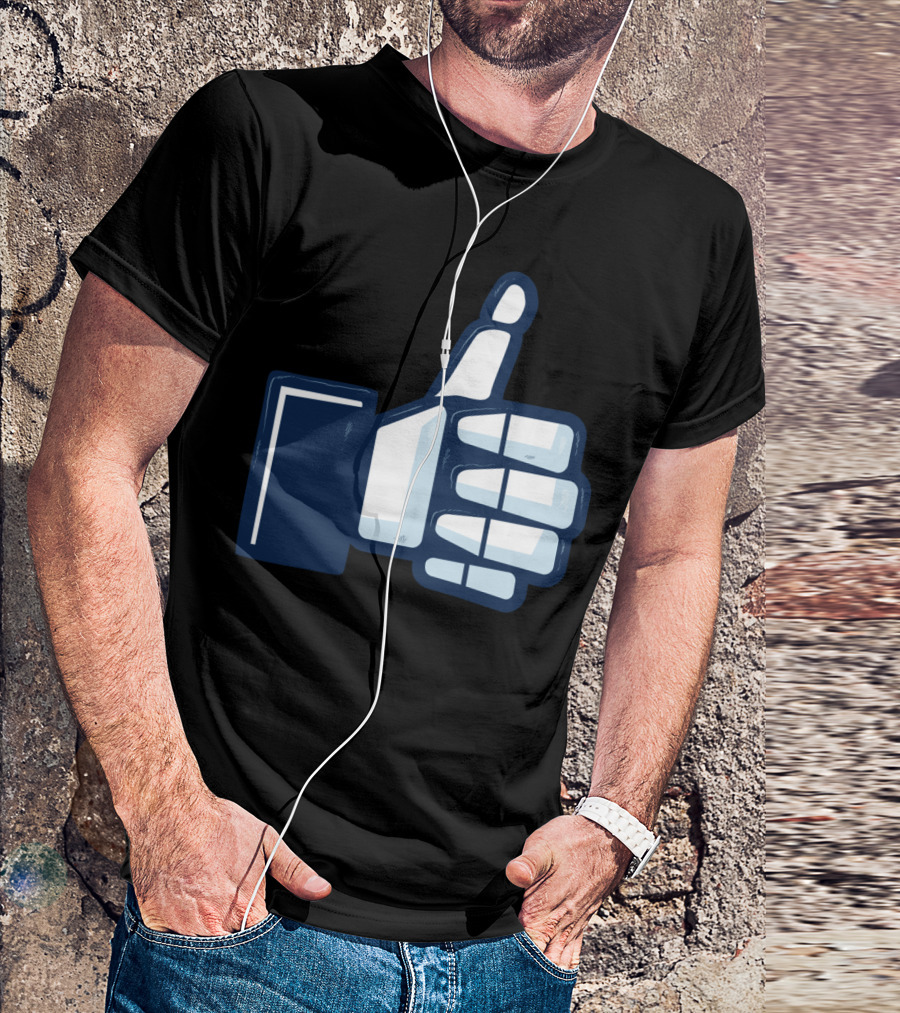 Thumbs Up Skeleton Like T-Shirt