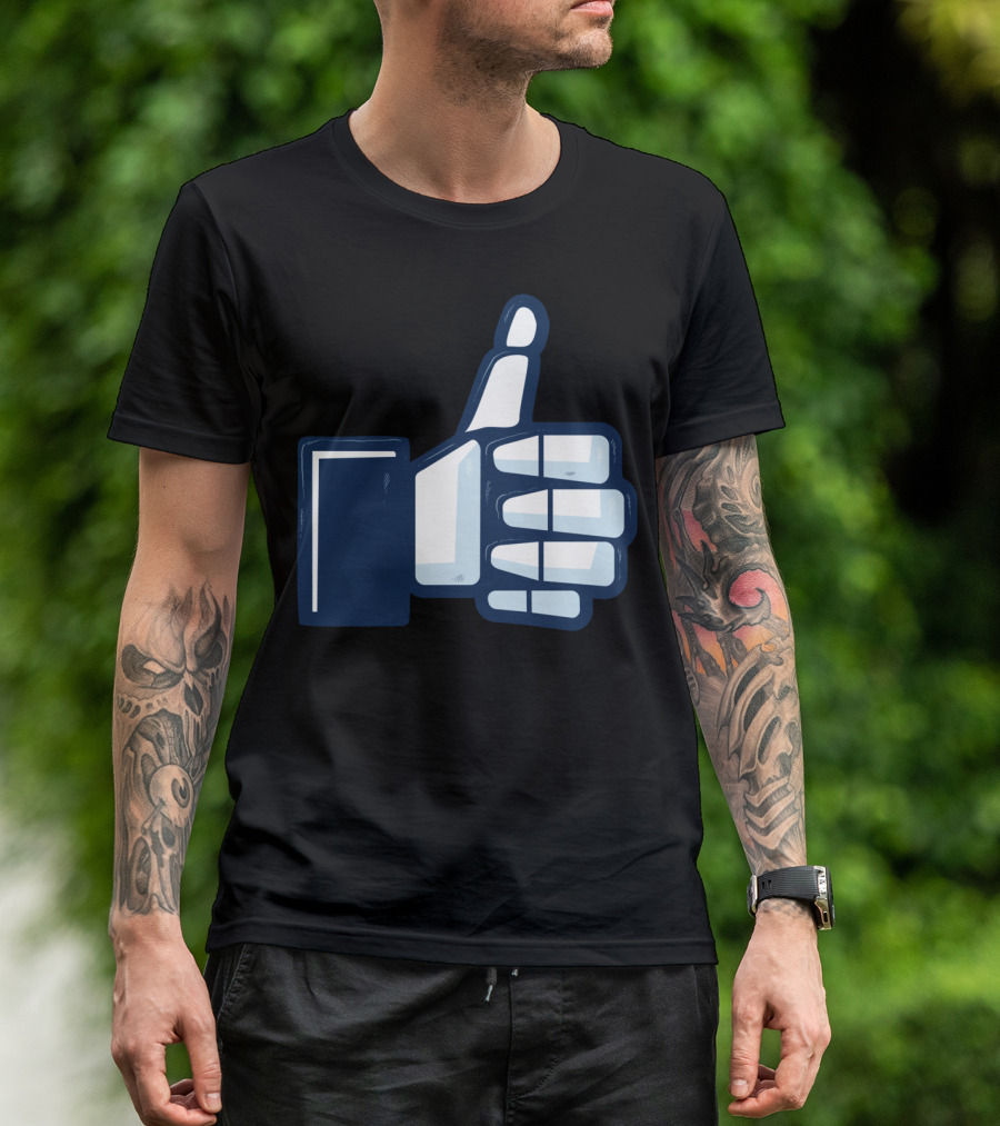 Thumbs Up Skeleton Like T-Shirt