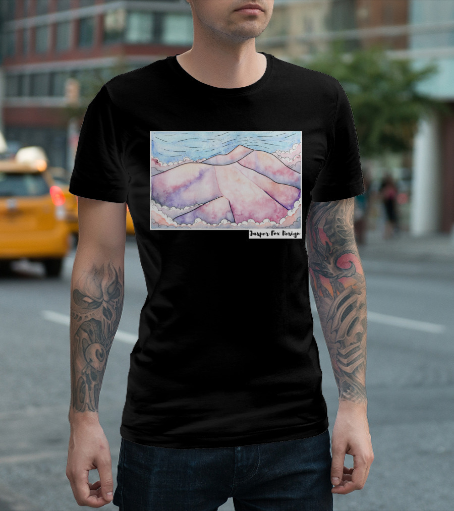 Jasper Fox Design Last Light Mountain Landscape T-Shirt