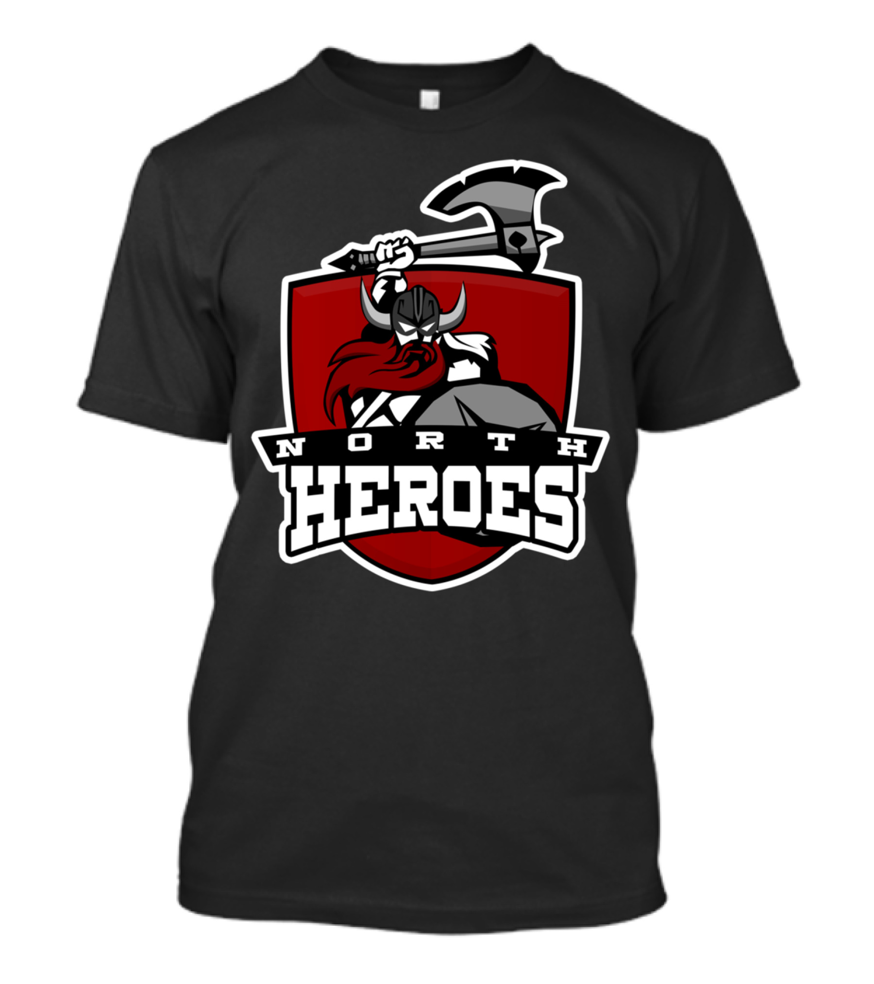 North Heroes Viking Shield Warrior T-Shirt