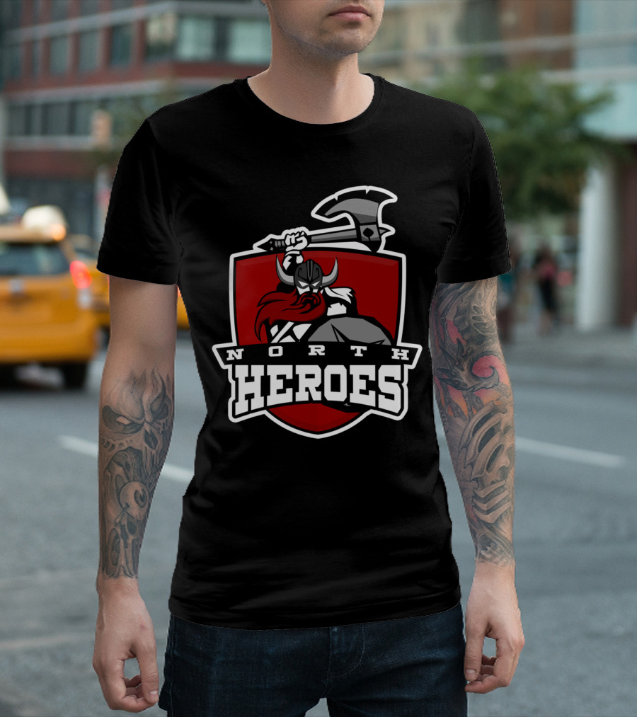 North Heroes Viking Shield Warrior T-Shirt