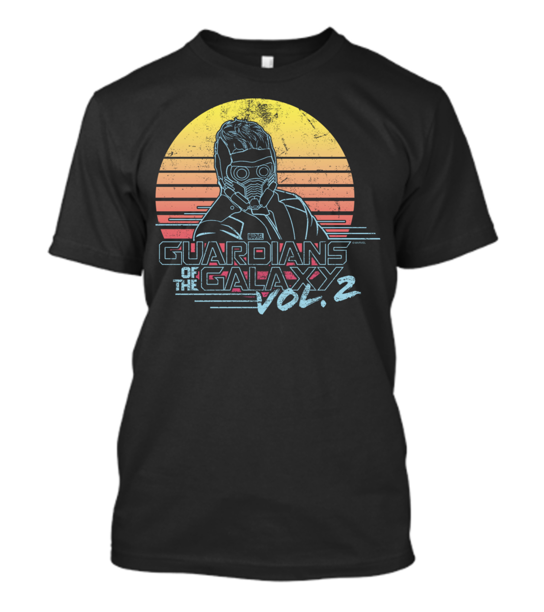 Guardians Of The Galaxy Vol. 2 Retro Star Lord Marvel T-Shirt
