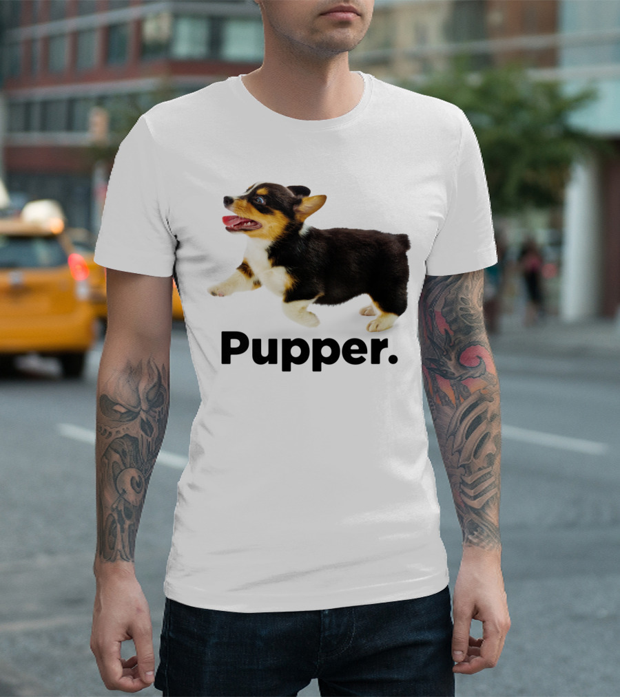Pupper Pembroke Welsh Corgi Launch T-Shirt