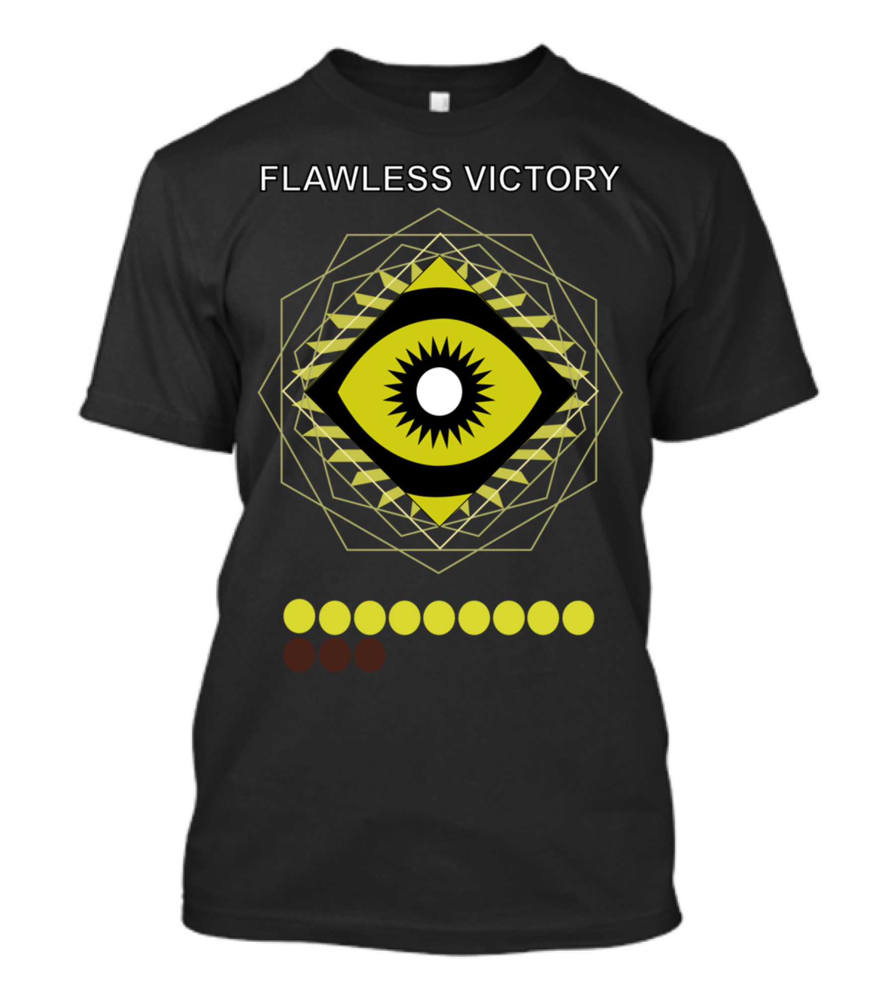 Flawless Victory Trials Of Osiris Eye Symbol With Geometric T-Shirt