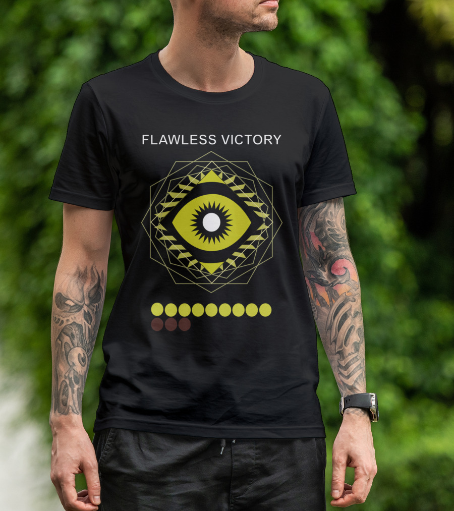 Flawless Victory Trials Of Osiris Eye Symbol With Geometric T-Shirt
