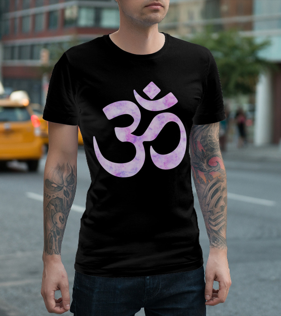 Lavender Watercolor Om T-Shirt