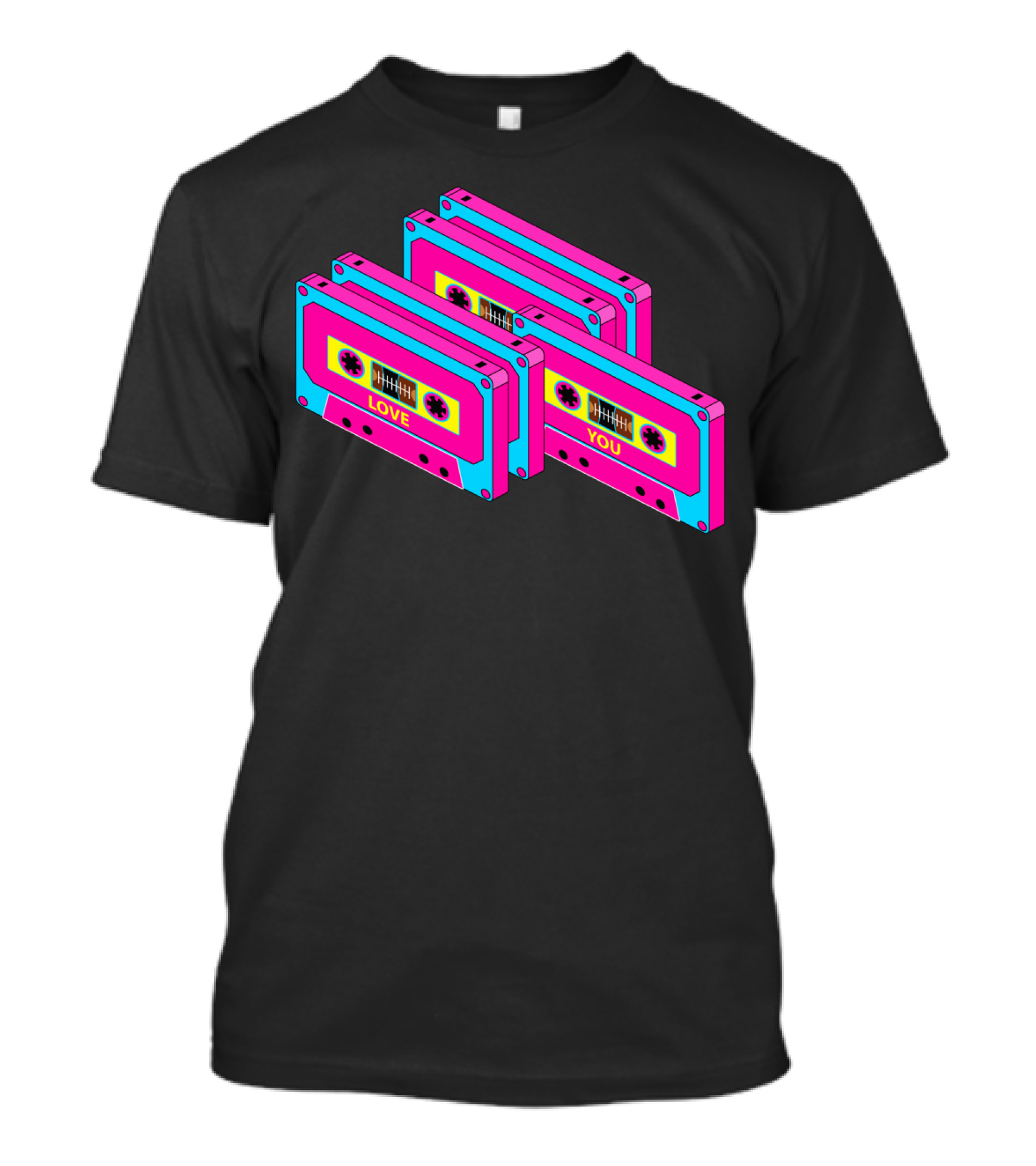 LOVE YOU Retro Cassette T-Shirt