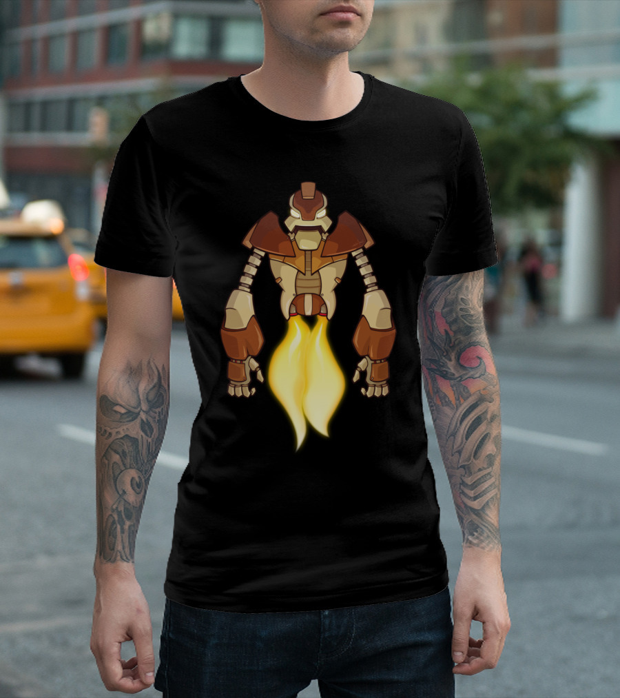 Flying Robot Jet-Propelled Armor T-Shirt