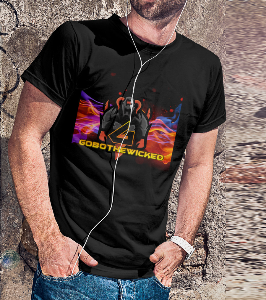 GOBOTHEWICKED Demon Fiery Background T-Shirt