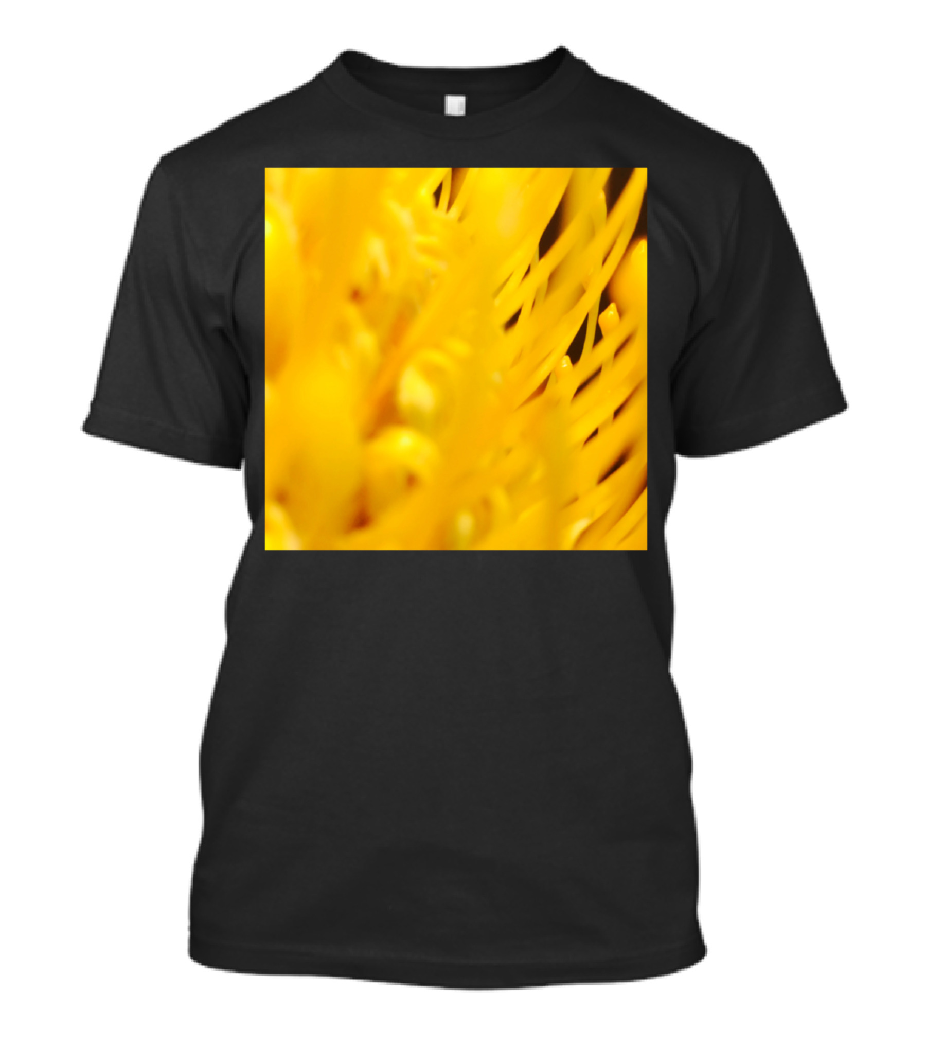 Yellow Flower Close-Up Abstract Detail T-Shirt