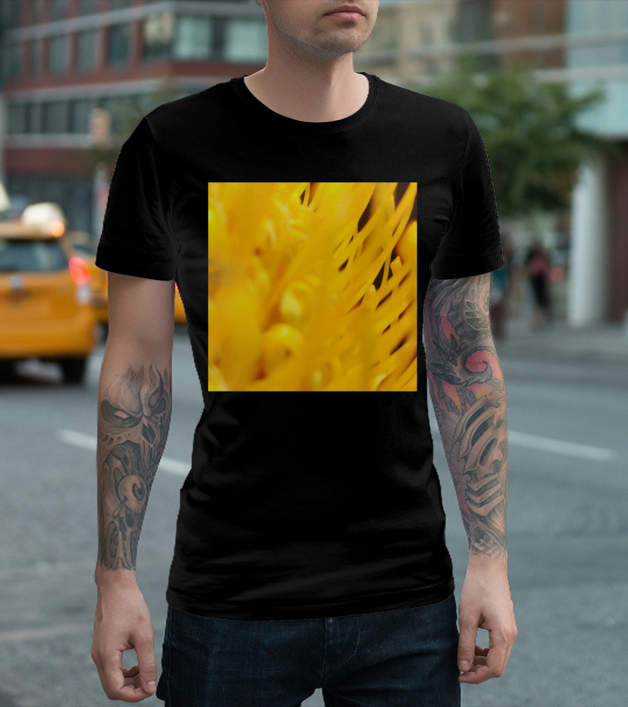Yellow Flower Close-Up Abstract Detail T-Shirt