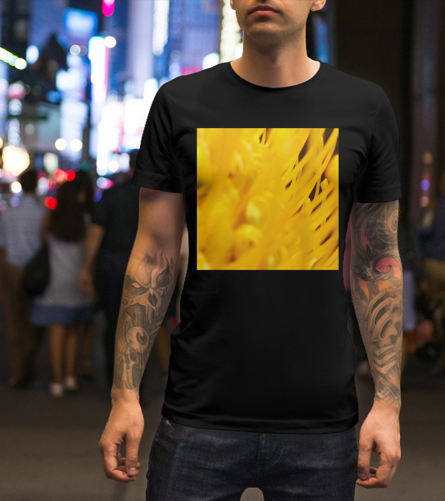 Yellow Flower Close-Up Abstract Detail T-Shirt
