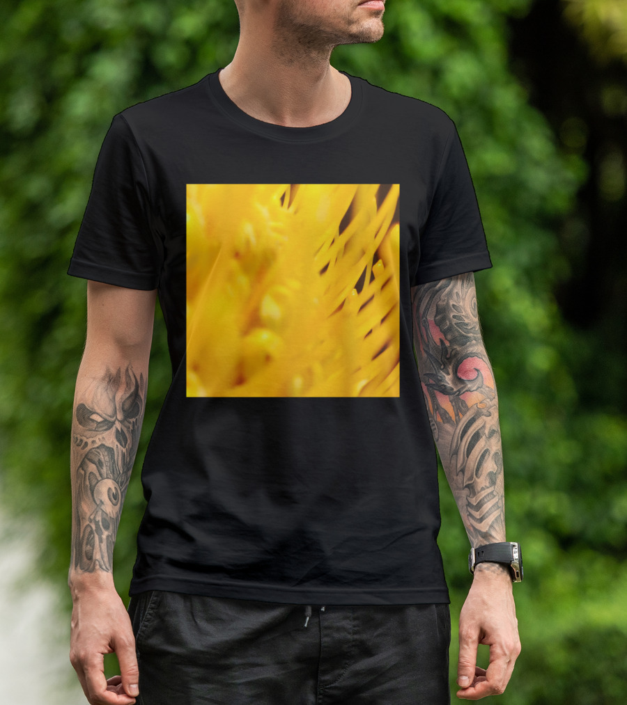Yellow Flower Close-Up Abstract Detail T-Shirt