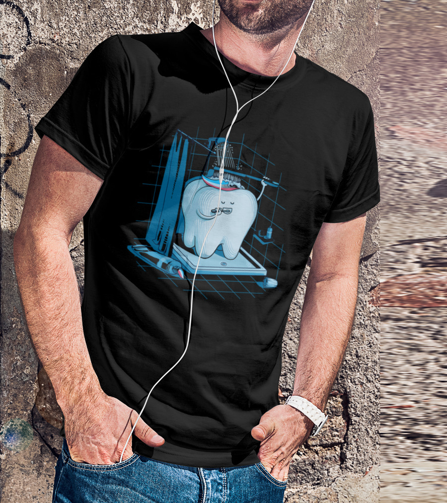 Tooth Brushing Under Shower With Toothpaste And Brush T-Shirt