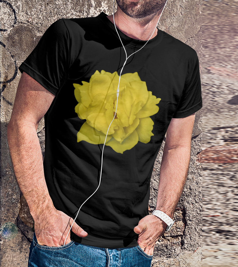 Yellow Rose Photo Bloom T-Shirt