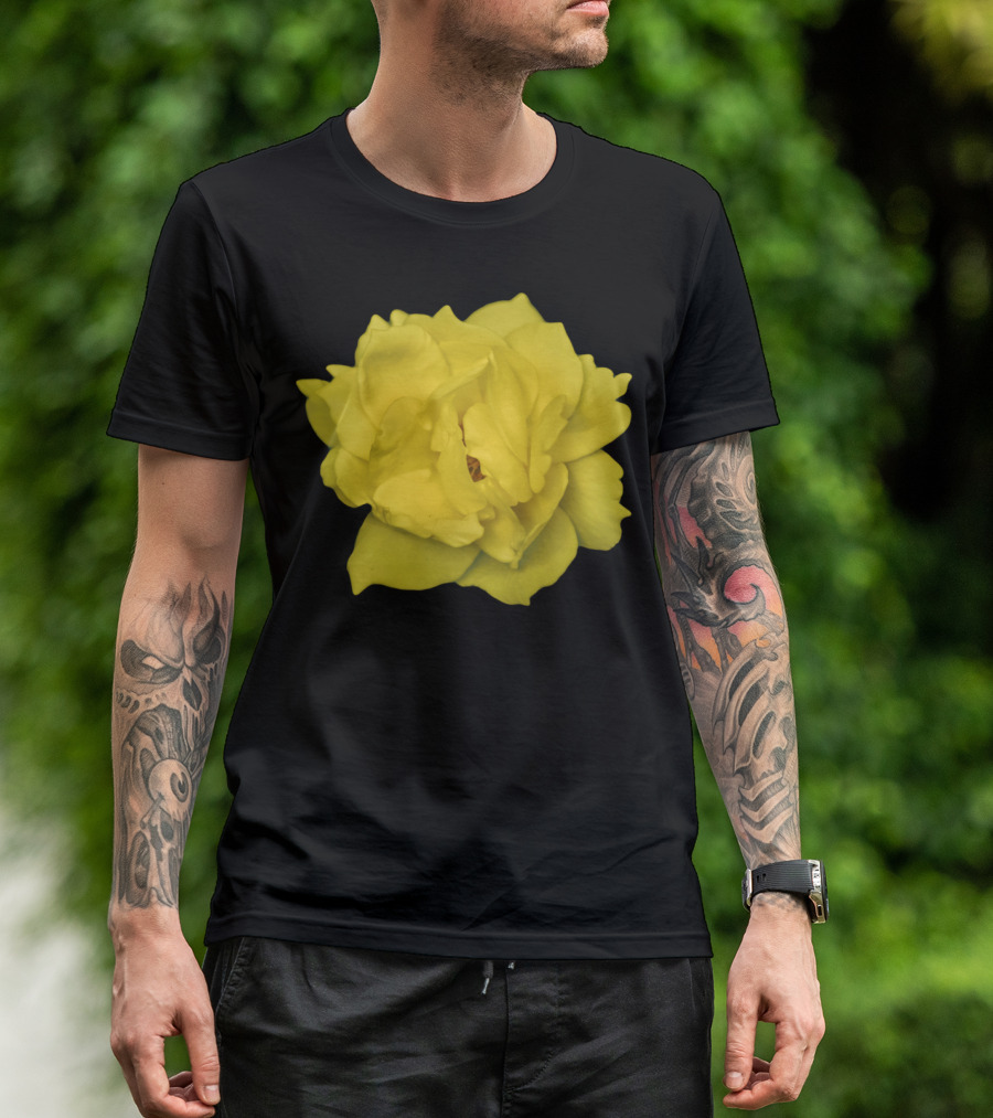 Yellow Rose Photo Bloom T-Shirt