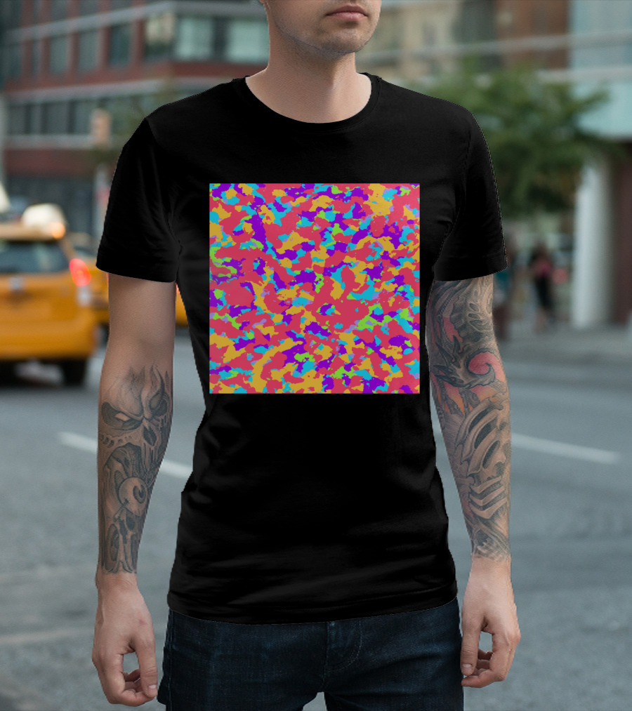 Party Colorful Camo T-Shirt