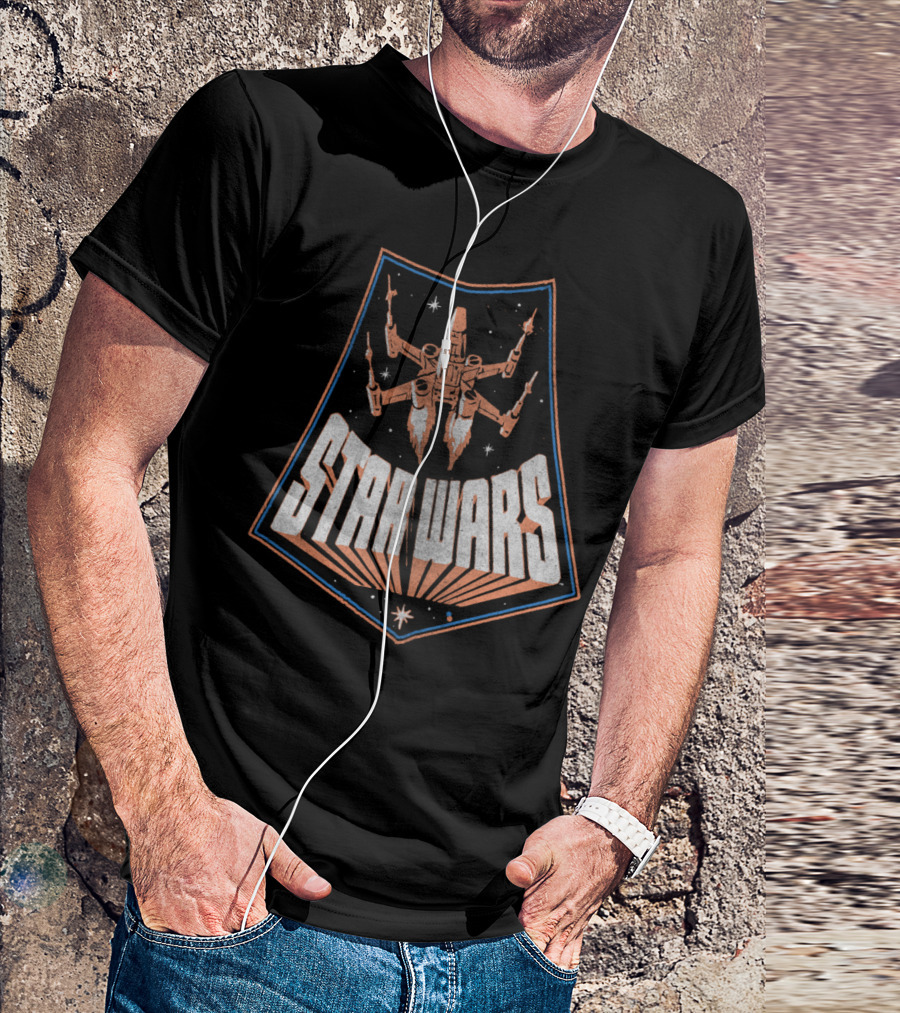 Star Wars Retro X Wing Starfighter Emblem T-Shirt
