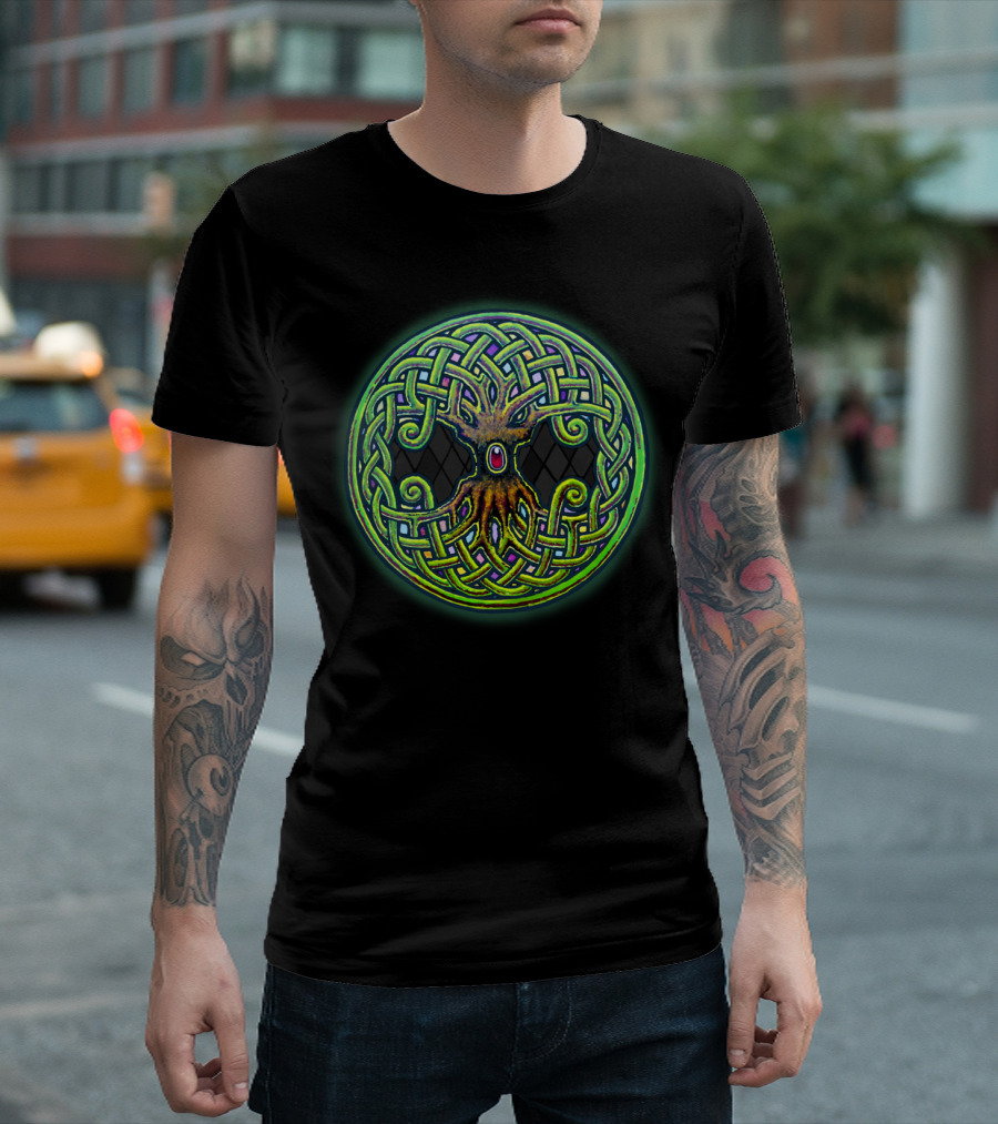 Yggdrasil Celtic Viking Knotwork Tree Of Life T-Shirt