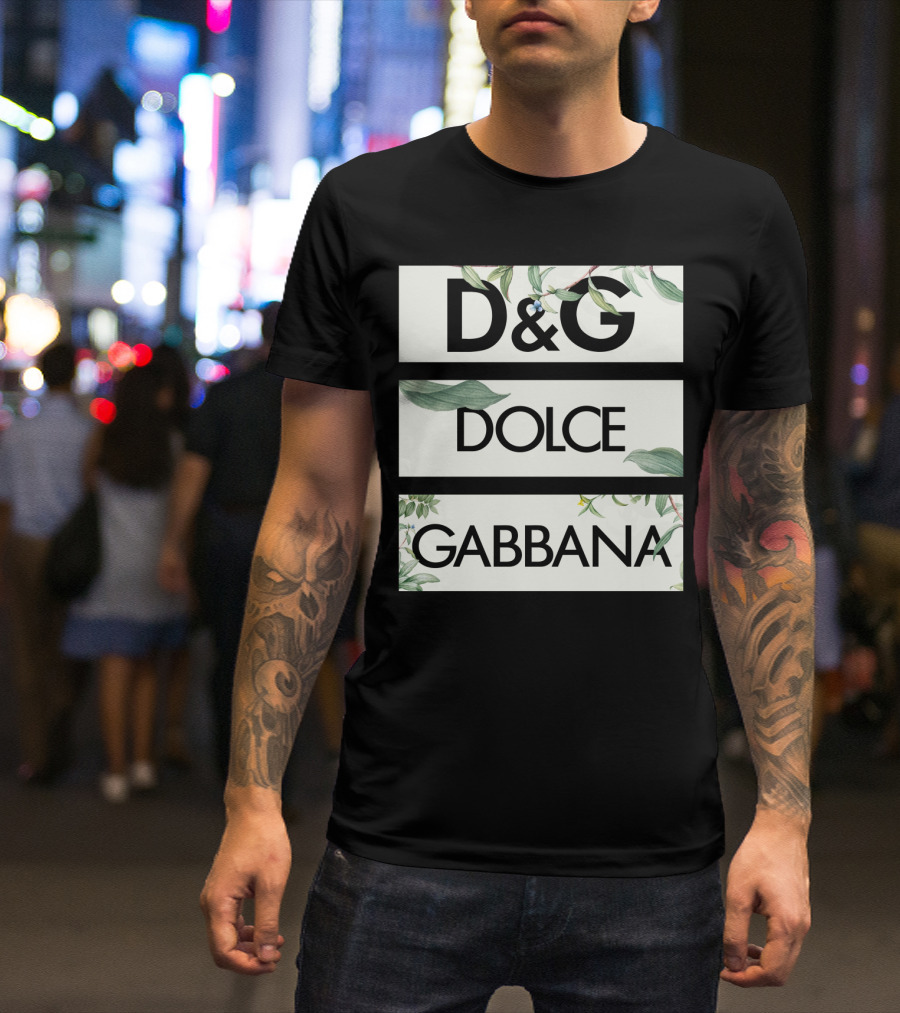 D&G Dolce Gabbana Botanical Leafs T-Shirt