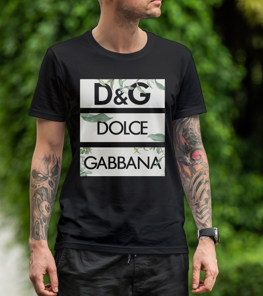 D&G Dolce Gabbana Botanical Leafs T-Shirt
