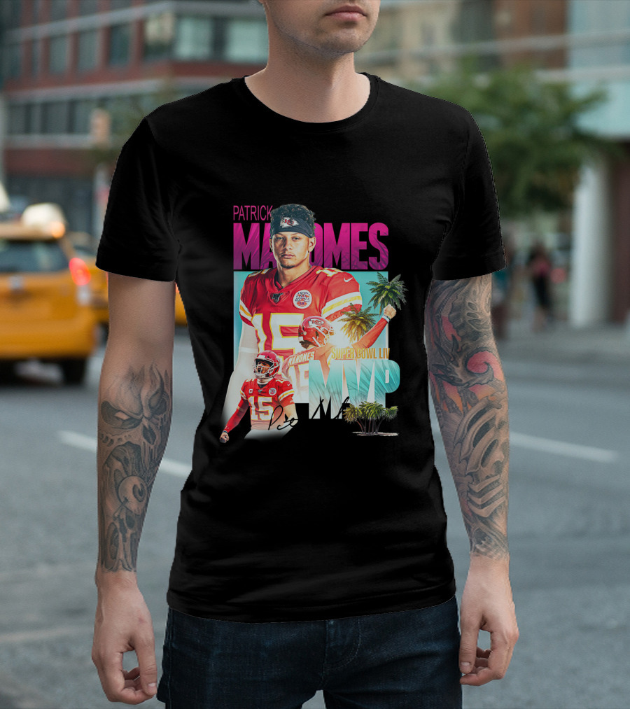 Patrick Mahomes Super Bowl LIV MVP Signature T-Shirt