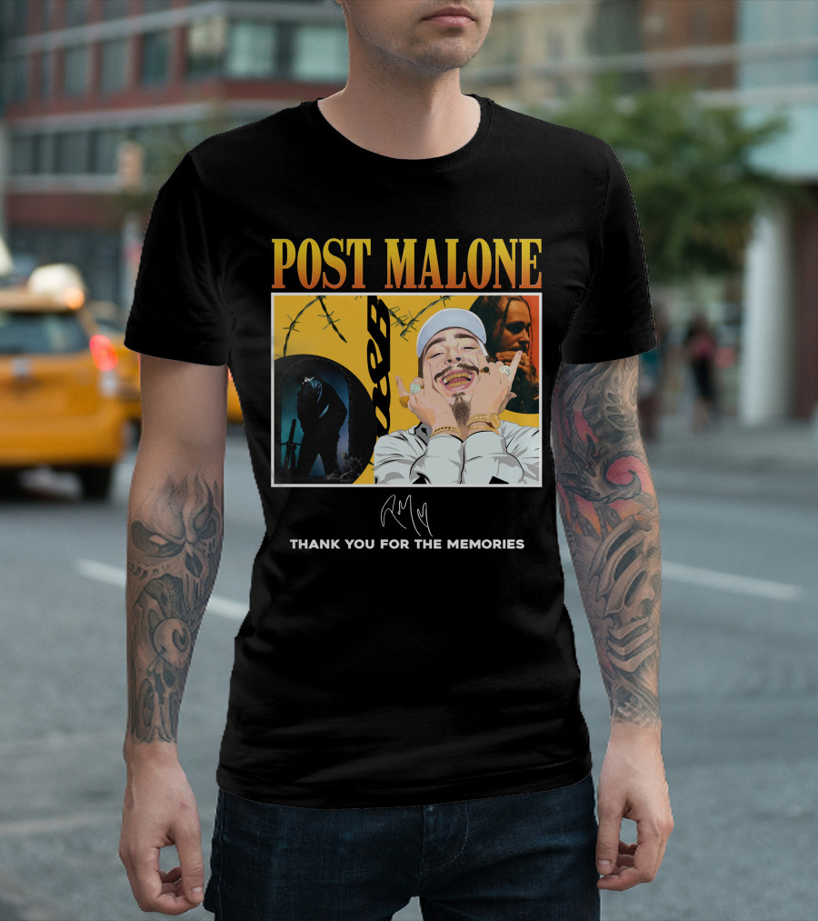 Post Malone Thank You For The Memories T-Shirt