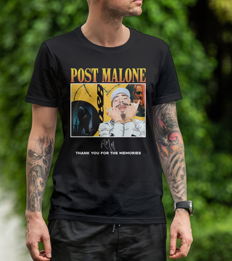 Post Malone Thank You For The Memories T-Shirt