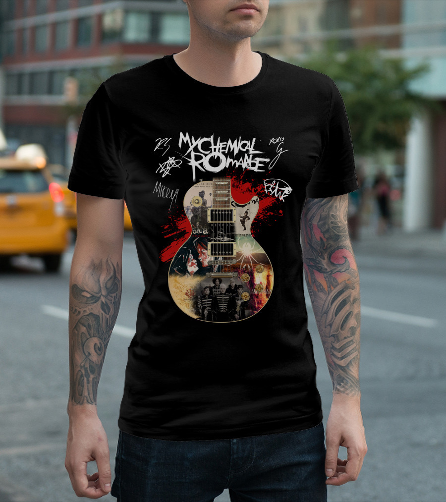 My Chemical Romance Guitar Collage T-Shirt
