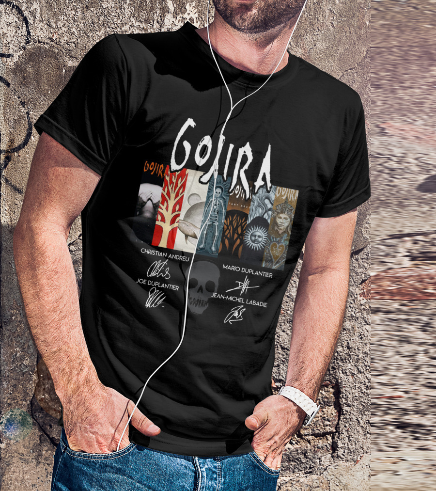 Gojira Christian Andreu Mario Duplantier Joe Duplantier Jean-Michel Labadie T-Shirt