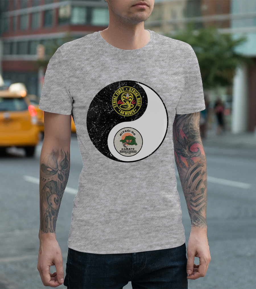 Cobra Kai Strike First Miyagi-Do Karate Yin Yang T-Shirt