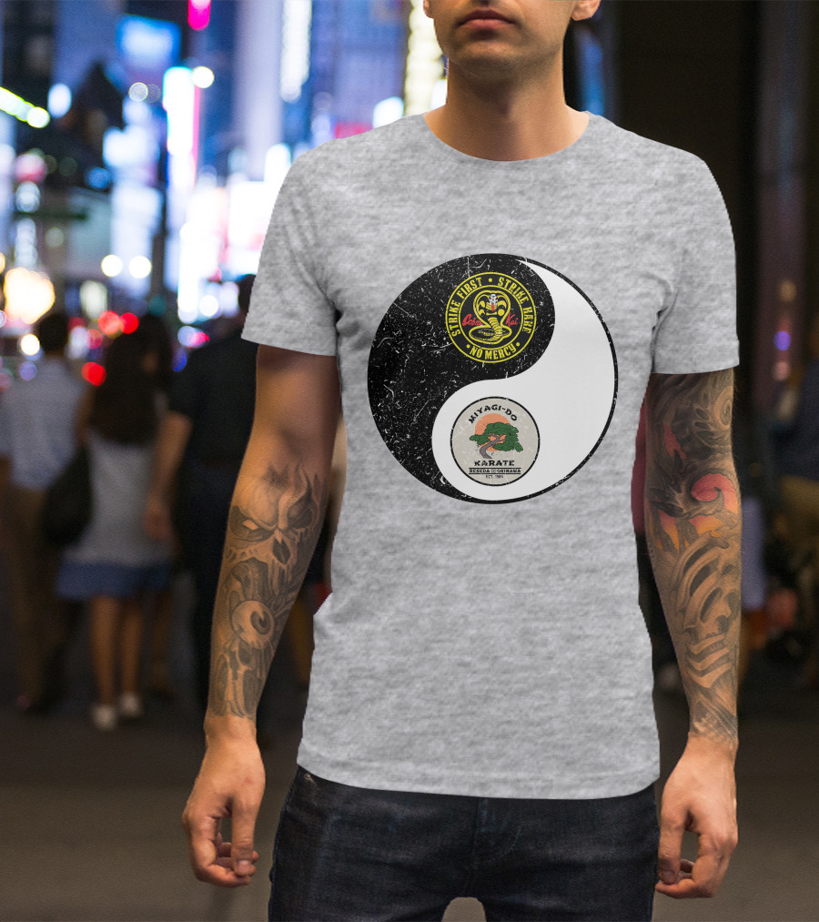 Cobra Kai Strike First Miyagi-Do Karate Yin Yang T-Shirt