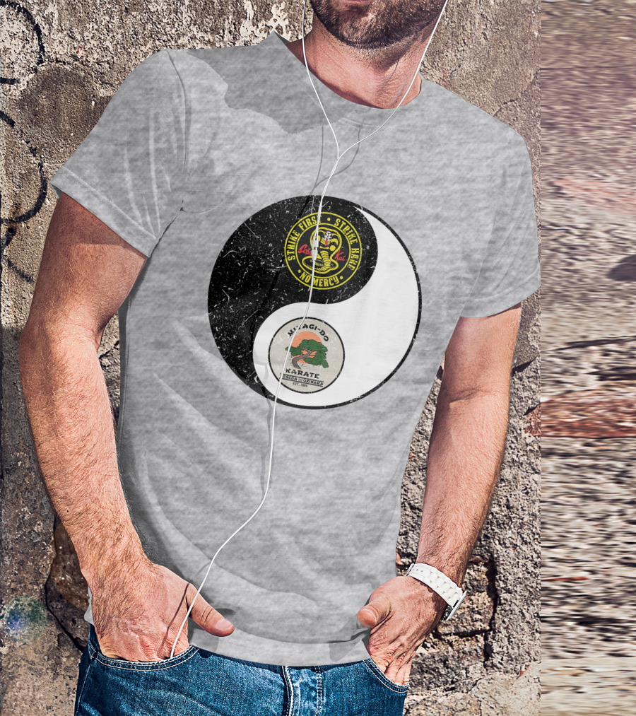 Cobra Kai Strike First Miyagi-Do Karate Yin Yang T-Shirt
