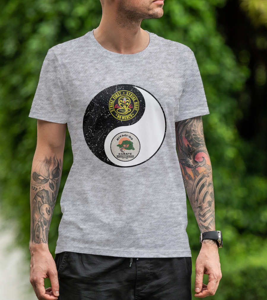 Cobra Kai Strike First Miyagi-Do Karate Yin Yang T-Shirt