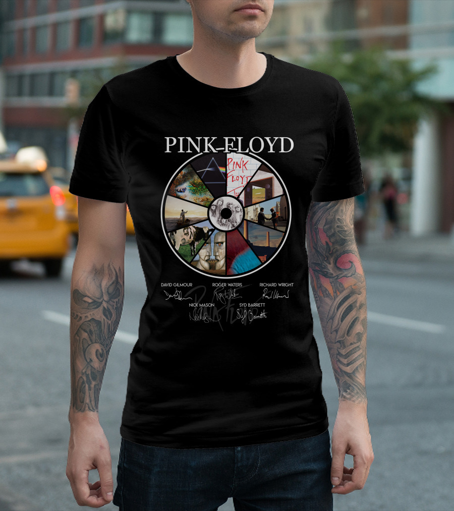 Pink Floyd Signed Album Art Collection T-Shirt