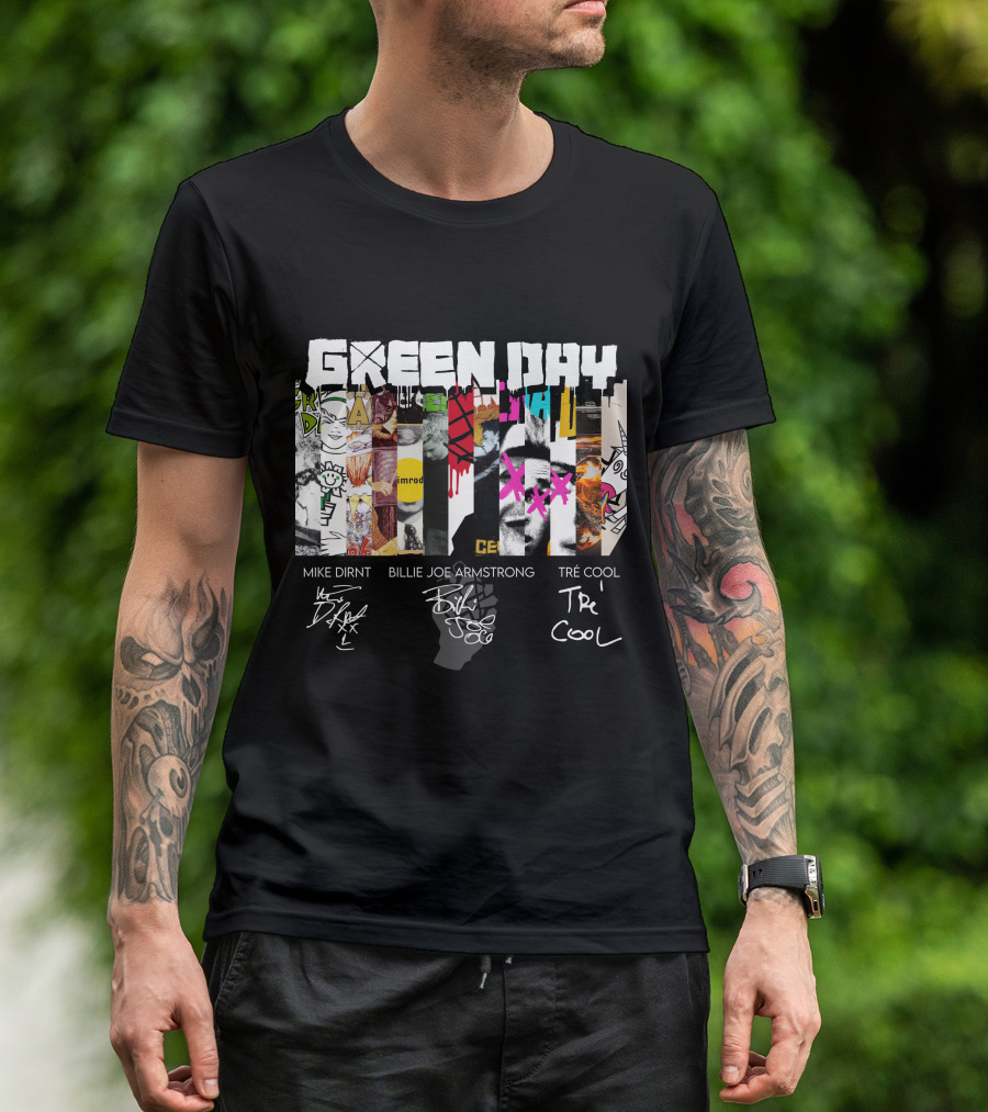 Green Day Mike Dirnt Billie Joe Armstrong Tré Cool T-Shirt