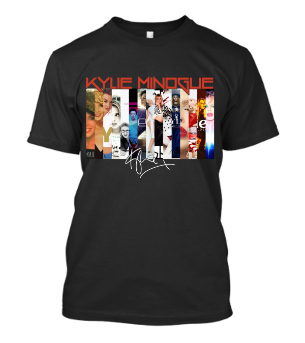 Kylie Minogue Collage With Signature T-Shirt