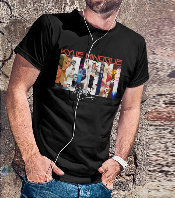 Kylie Minogue Collage With Signature T-Shirt