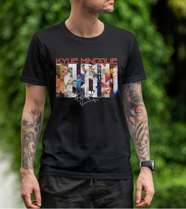 Kylie Minogue Collage With Signature T-Shirt