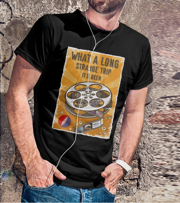 What A Long Strange Trip It's Been Grateful Dead Film Reel T-Shirt