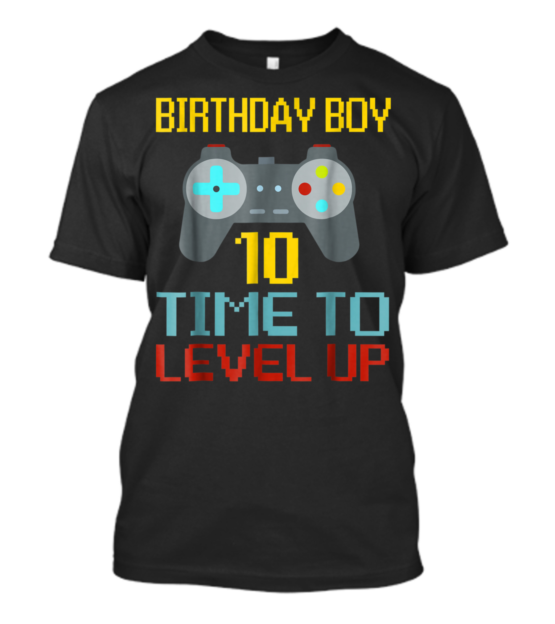 Birthday Boy 10 Time To Level Up Video Game Gamer T-Shirt