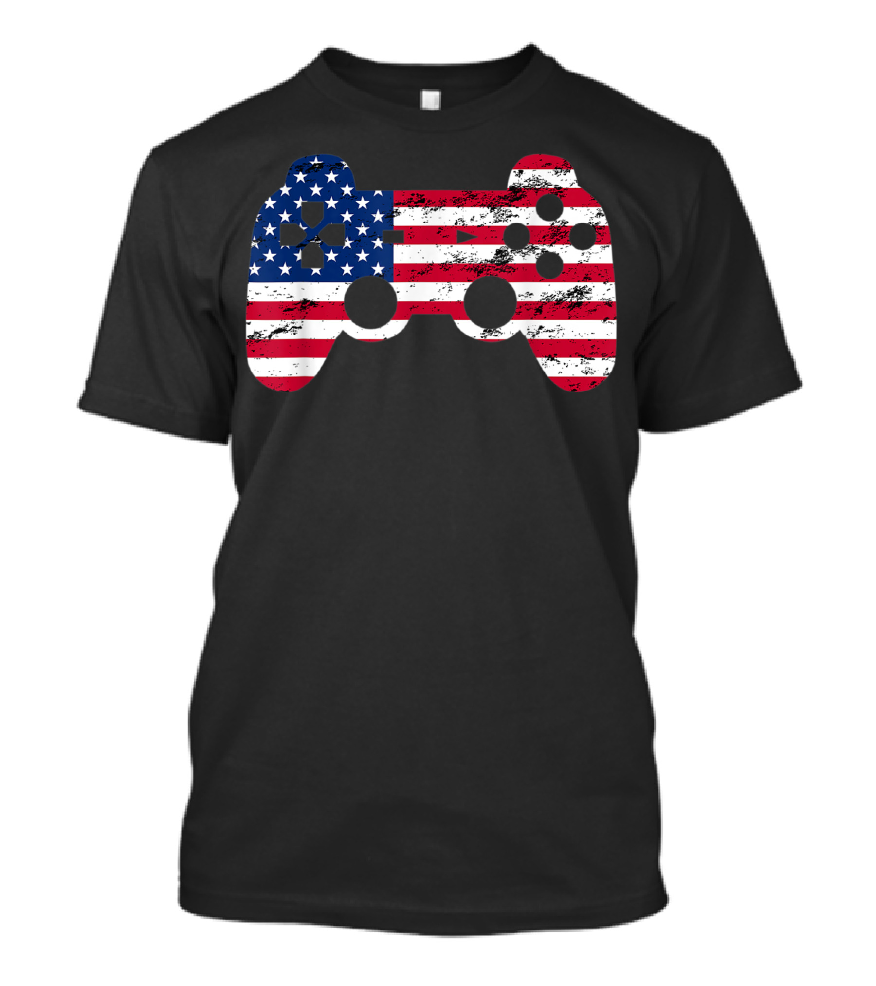 4th Of July American Flag Video Game Controller Gamer T-Shirt