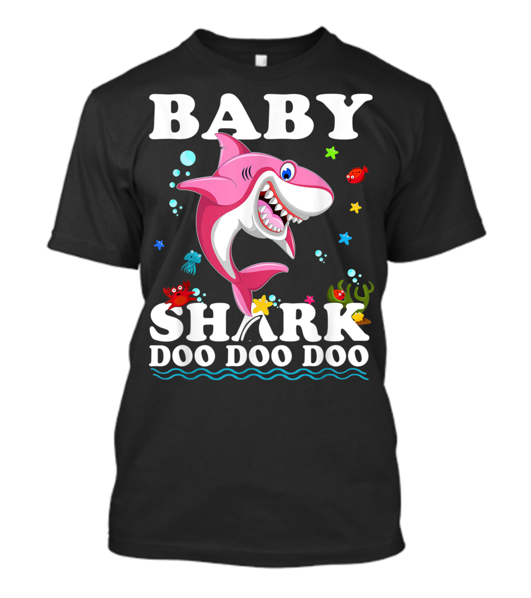 Baby Shark Doo Doo Doo Funny Kids Video Mommy Baby T-Shirt