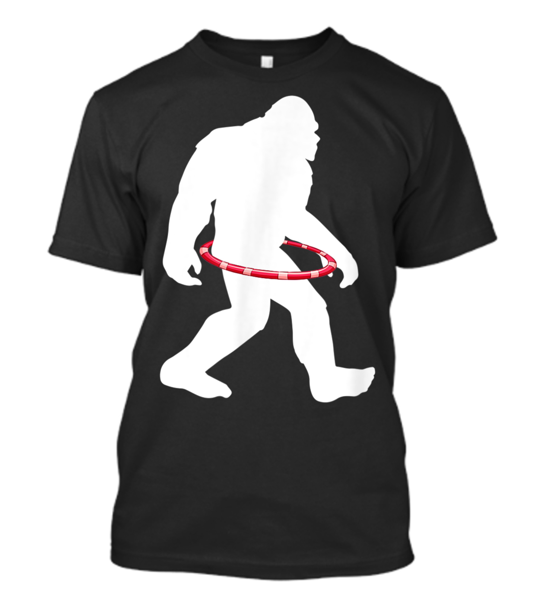 Bigfoot Sasquatch Hula Hoop Dancer T-Shirt