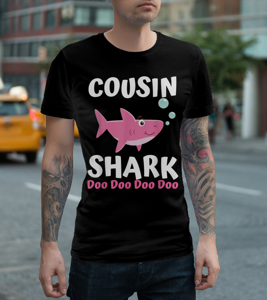 Cousin Shark Doo Doo Doo Doo Matching Family Shark T-Shirt