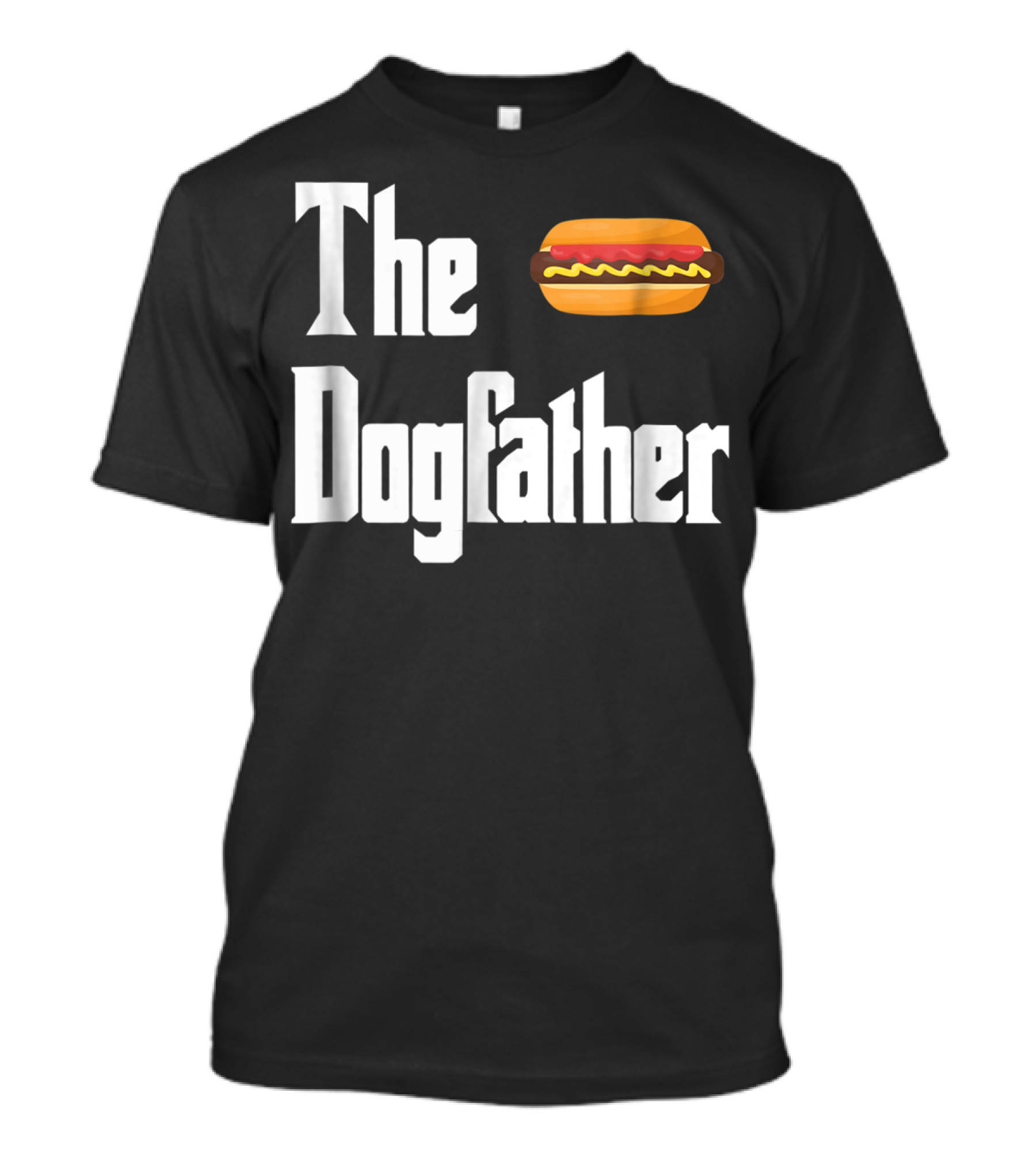 The Dogfather Hot Dog Classic Font Icon T-Shirt